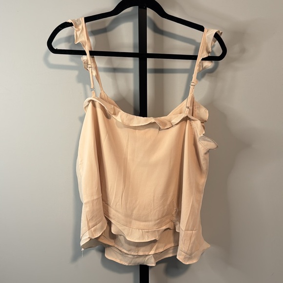Lulu’s Utterly Lovely Blush Ruffled Cami Tank Top NWT New - Picture 7 of 8